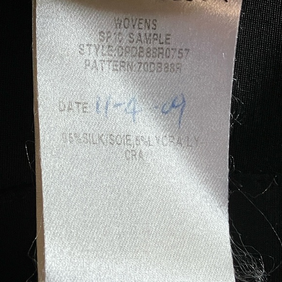 Lafayette 148 sample piece dress in black silk w/elastic waist - Picture 13 of 14